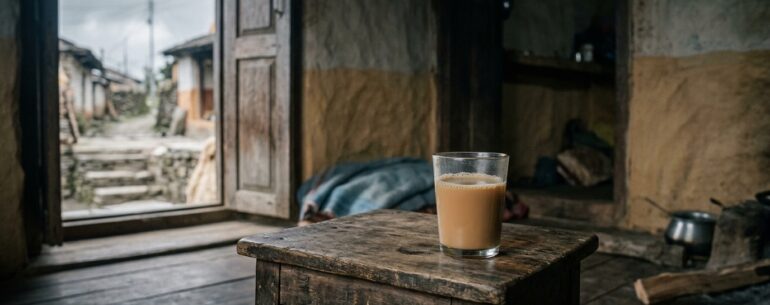 a glass of tea