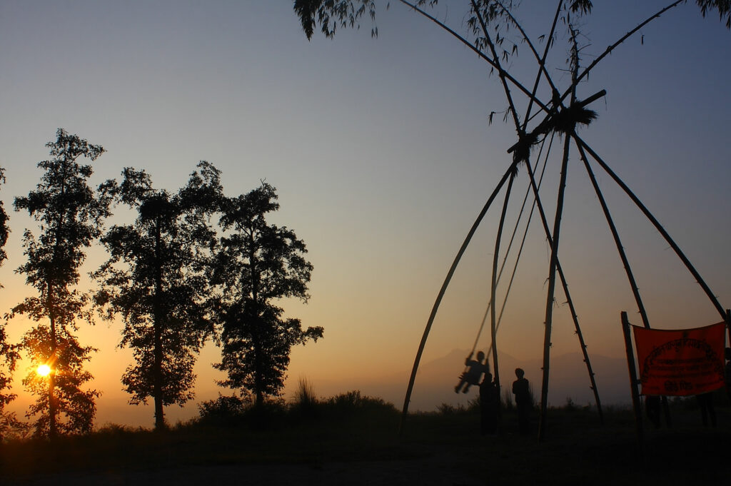, a traditional swing in Nepal